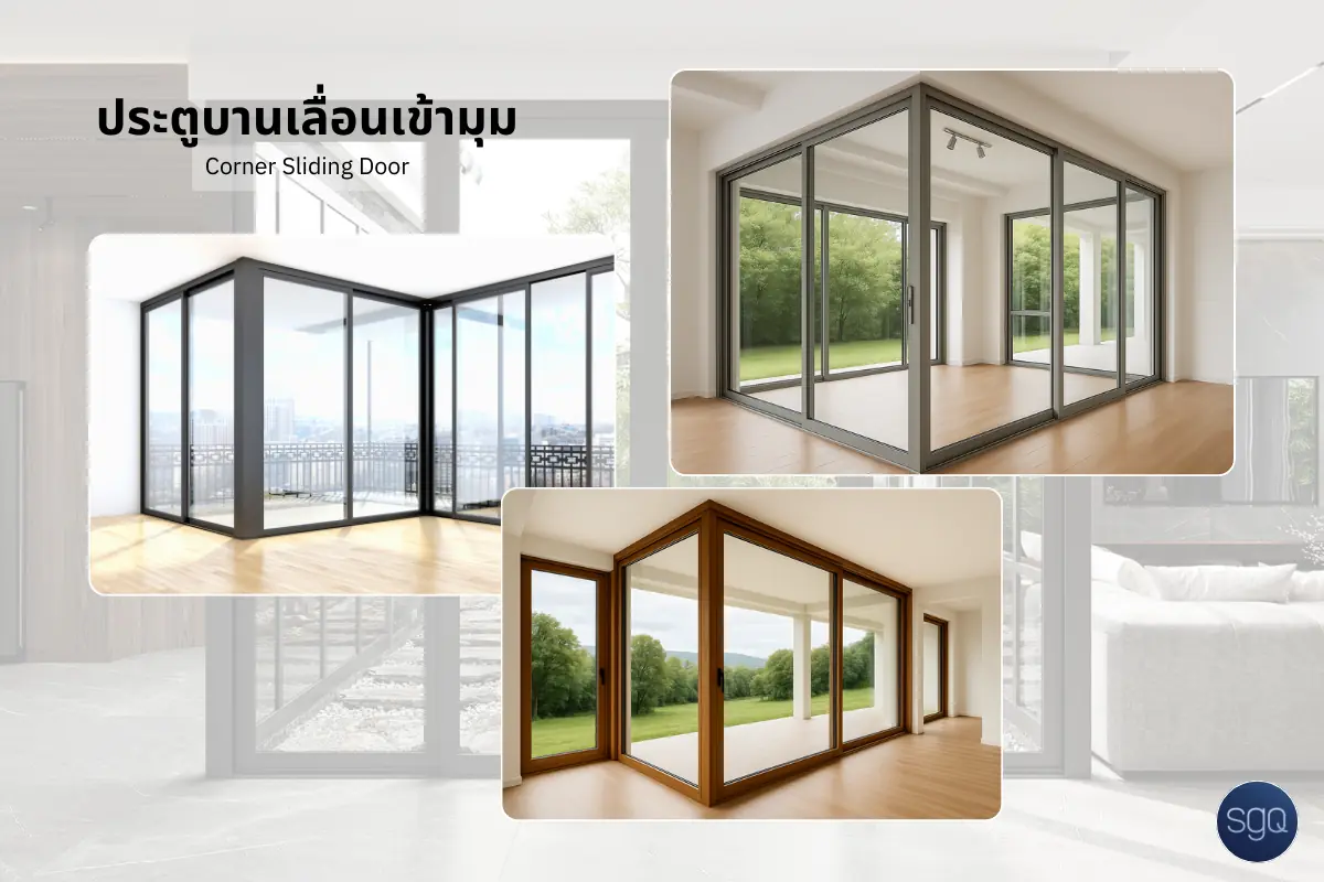 Aluminum Corner Sliding Door: Opens Up a Wide 180-Degree View by SGQ