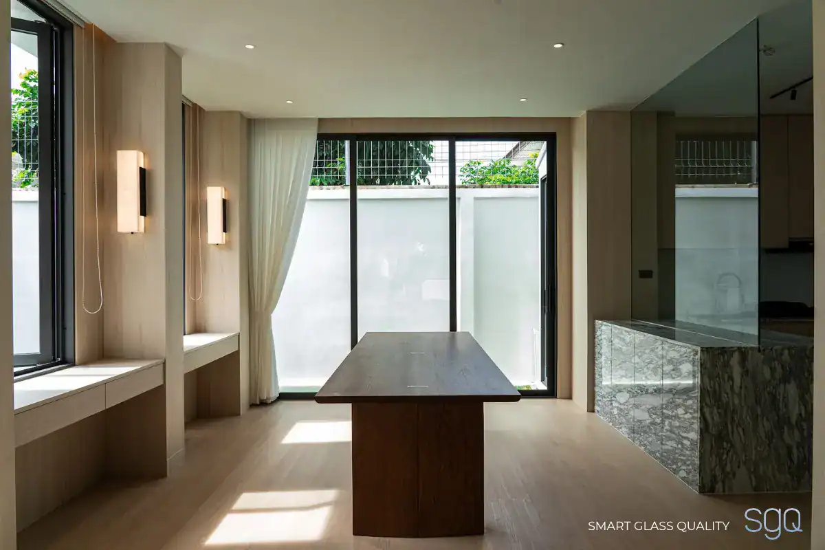 Large Glass Sliding Doors and TIS-Standard Aluminum Thickness by SGQ Khlong Sam