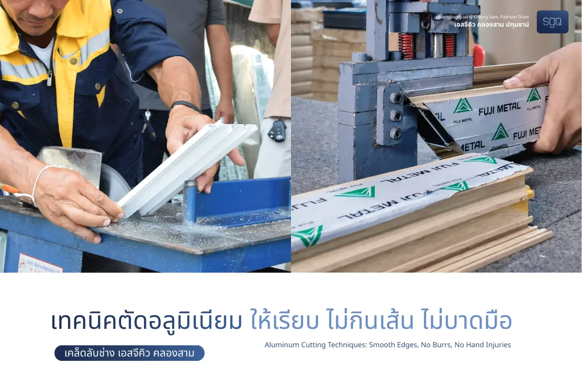 Techniques for Smooth Aluminum Cutting Without Damaging the Profile or Causing Sharp Edges — Tips from SGQ Khlong Sam Technicians