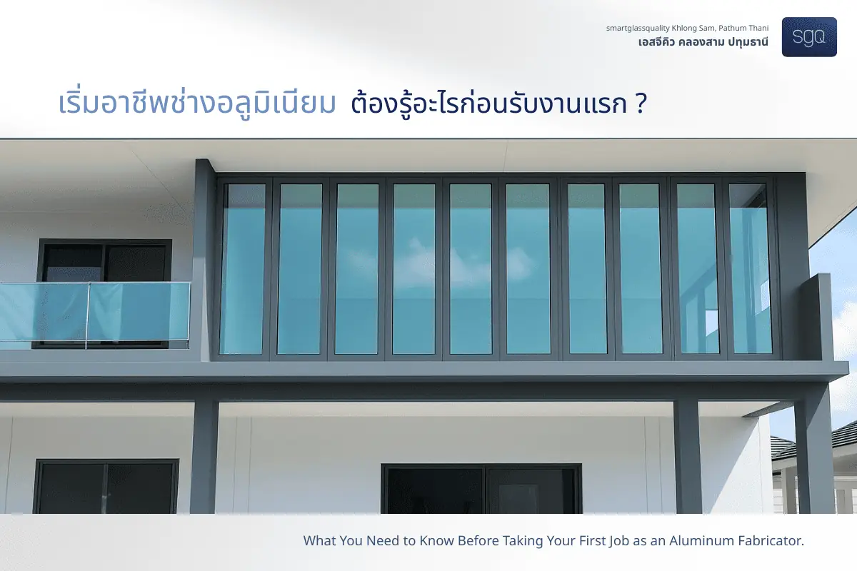 เริ่มอาชีพช่างอลูมิเนียม ต้องรู้อะไรก่อนรับงานแรก คู่มือจาก SGQ คลองสาม