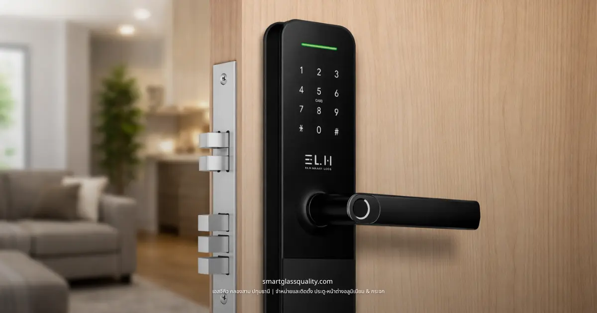 ELH Digital Door Lock Main Lock for Aluminum Swing Doors | SGQ Khlong Sam, Pathum Thani